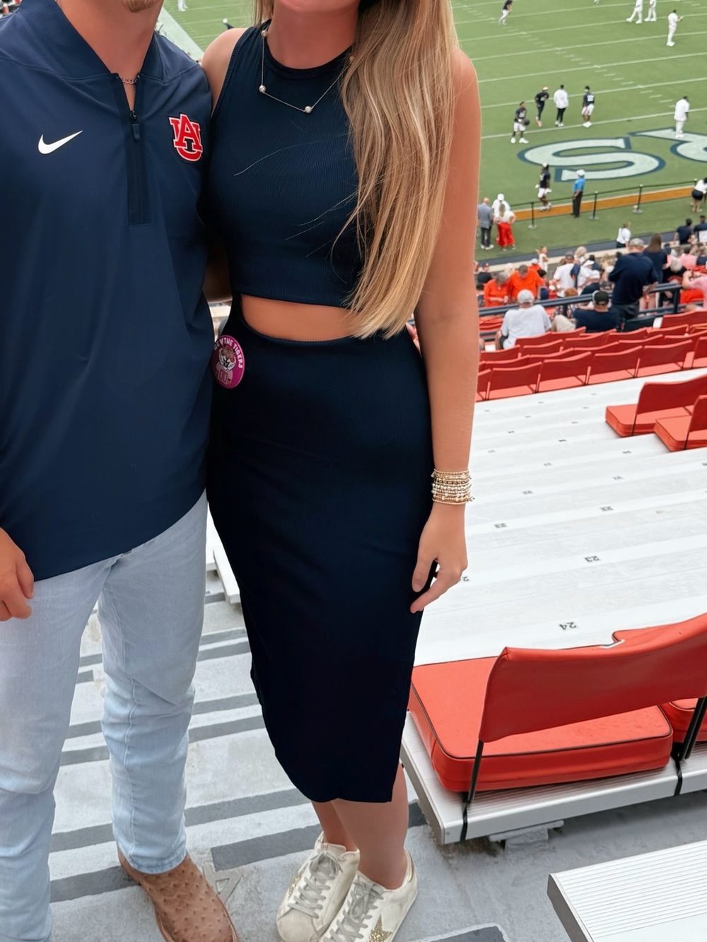 Navy Blue Game Day Dress